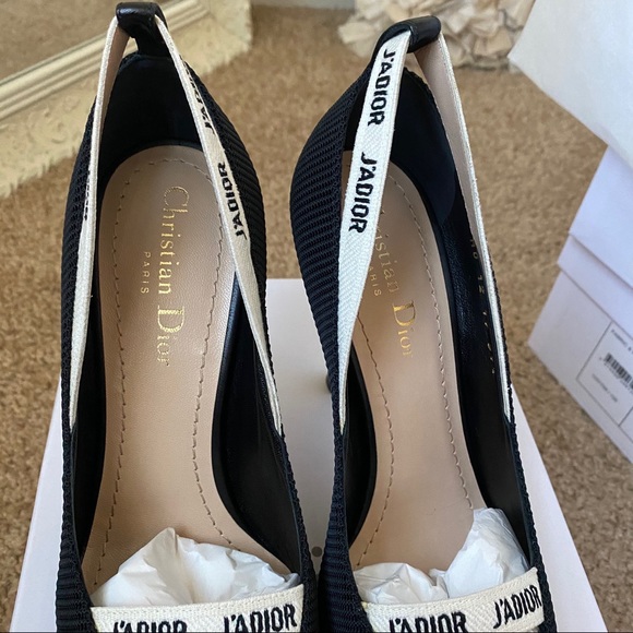 NWT Christian Dior J'Adior Black Mesh Pump - Picture 14 of 15